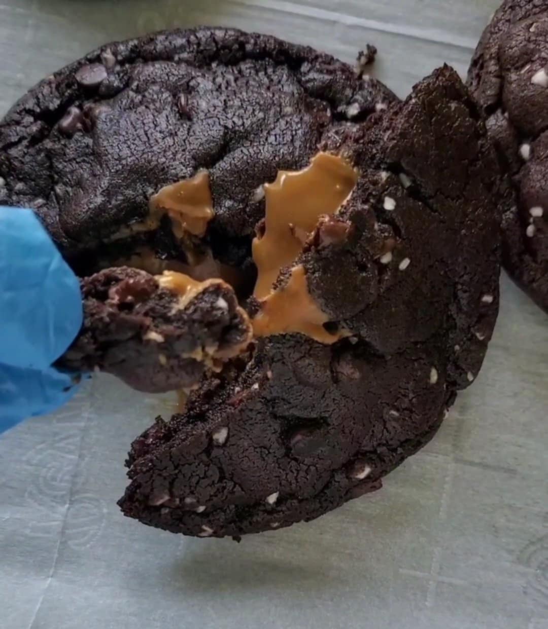 Dark Chocolate Biscoff Cookies